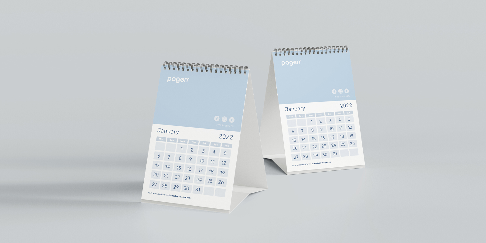 Desk calendars in Kaunas - Print with Pagerr