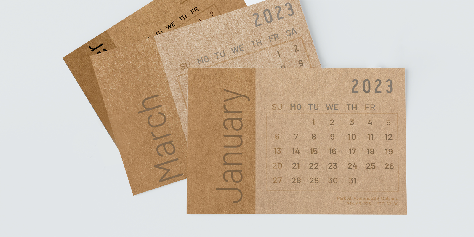 ECO wall calendars in Vilnius - Print with Pagerr