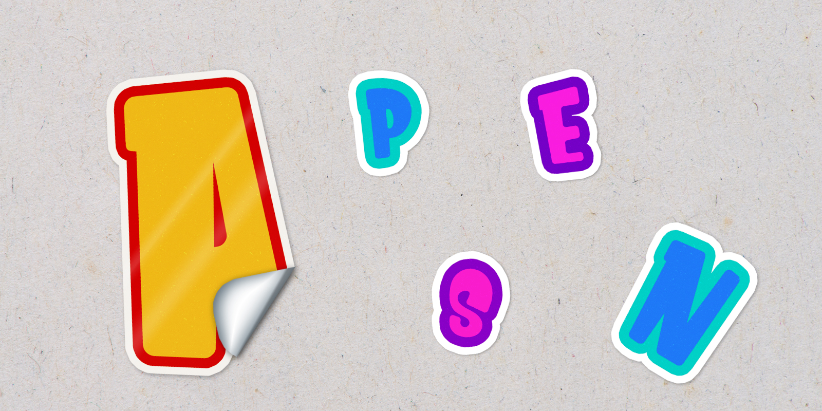 Letter stickers in La Roda - Print  with Pagerr